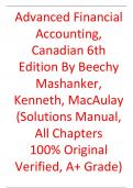 Test Bank For Advanced Financial Accounting, Canadian 6th Edition By  Beechy, Mashanker, Kenneth, MacAulay