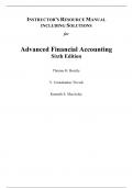 Solutions Manual For Advanced Financial Accounting, Canadian 6th Edition By Beechy, Mashanker, Kenneth, MacAulay