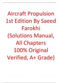 Solutions Manual For Aircraft Propulsion 1st Edition By Saeed Farokhi