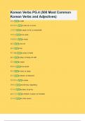 Korean Verbs PG.4 (500 Most Common Korean Verbs and Adjectives)