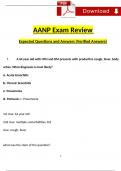 2024 AANP Exam Review Expected Questions and Answers (2024 / 2025) (Verified Answers)