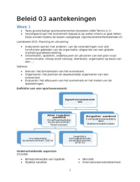 Samenvatting beleid 03