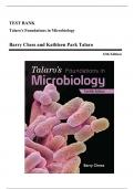 Test Bank - Talaro's Foundations in Microbiology, 12th Edition (Chess, 2024), Chapter 1-27 | All Chapters