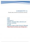 OCR 2023 ChemistryA H432/01:Periodictable,elementsand physical chemistry ALevel QuestionPaper&MarkScheme(Merged)