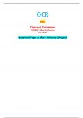 OCR 2023 ClassicalCivilisation H008/21: Greek theatre AS Level QuestionPaper&MarkScheme(Merged