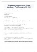 Prophecy Assessments - Core Mandatory Part I study guide 2024
