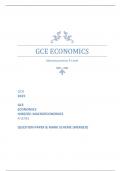 OCR 2023  GCE ECONOMICS H460/02: MACROECONOMICS A LEVEL  QUESTION PAPER & MARK SCHEME (MERGED)