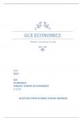 OCR 2023  GCE ECONOMICS H460/03: THEMES IN ECONOMICS A LEVEL   QUESTION PAPER & MARK SCHEME (MERGED)