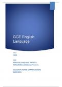 OCR 2023  GCE ENGLISH LANGUAGE H070/01: EXPLORINGLANGUAGEASLEVEL  QUESTIONPAPER&MARKSCHEME (MERGED)