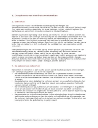 Samenvatting Netwerkmanagement 'Management in Netwerken'