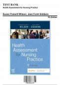 Test Bank for Health Assessment for Nursing Practice, 7th Edition by Wilson, 9780323661195 , Covering Chapters 1-24 | Includes Rationales
