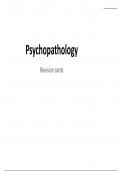 AQA A-level psychology psychopathology notes