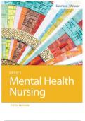 TEST BANK -- NEEB'S MENTAL HEALTH NURSING FIFTH EDITION BY LINDA M. GORMAN CHAPTER 1- 34. ALL CHPATERS INCLUDED