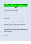 WGU C718 Pre-Assessment: Microeconomics PJKO | 60 Questions and Correct Solutions 2024