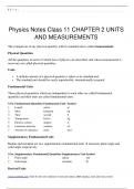 Class 11th physics ch 2 short notes 