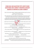 CCMA NHA 180 QUESTION TEST LATEST EXAM QUESTIONS AND CORRECT ANSWERS|ALREADY GRADED A+VERIFIED AS 100% CORRECT