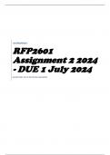 RFP2601 Assignment 2 2024 - DUE 1 July 2024