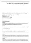 Ati Med Surg respiratory test polizzoti  Questions and Verified Answers with Rationales