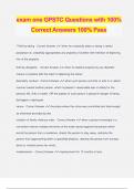exam one GPSTC Questions with 100% Correct Answers 100% Pass