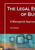 Test Bank For Legal Environment of Business, A Managerial Approach Theory to Practice 3rd Edition by Sean 