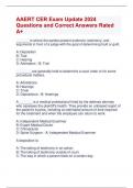 AAERT CER Exam Update 2024  Questions and Correct Answers Rated  A+