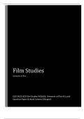 OCR 2023 GCE Film Studies H010/01: Elements of film AS Level Question Paper & Mark Scheme (Merged
