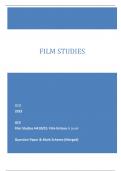 OCR 2023  GCE Film Studies H410/01: Film history A Level  Question Paper & Mark Scheme (Merged