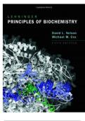 Testbank for lehninger principles of biochemistry 5e david l. nelson.