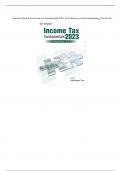 Solution Manual For income tax fundamentals 2023, 41st edition by Gerald whittenburg, Steven Gill.