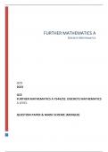 OCR 2023  GCE FURTHER MATHEMATICS A Y544/01: DISCRETE MATHEMATICS A LEVEL   QUESTION PAPER & MARK SCHEME (MERGED)