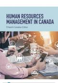 Testbank&Instructors Manual Human Resources Management in Canada, Canadian Edition, 15th edition Gary Dessler