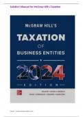 Solution Manual for McGraw Hill's Taxation of Individuals and Business Entities, 2024 Edition, 15th Edition Chapter 1-25 (All Chapters)   