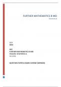 OCR 2023  GCE FURTHERMATHEMATICSBMEI Y412/01: STATISTICS A AS LEVEL   QUESTIONPAPER &MARKSCHEME (MERGED)