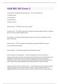 UAB MG 302 Exam 2 Latest Questions With Passed Solutions!!
