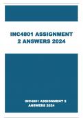 INC4801 ASSIGNMENT 2 ANSWERS 2024