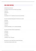 HS 200 NCSU |129 Questions And Correct Answers|38 Pages