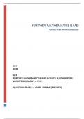 OCR 2023 GCE FURTHERMATHEMATICSBMEIY436/01:FURTHERPURE WITH TECHNOLOGY A LEVEL QUESTIONPAPER &MARKSCHEME (MERGED)