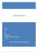 OCR 2023  GCE Geography H081/02:Geographical debates AS Level