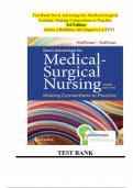 Test bank for Davis Advantage for Medical-Surgical Nursing: Making Connections to Practice 3rd Edition by Hoffman COMPLETE GUIDE CHAPTER 1-71 FULL GUIDE PDF