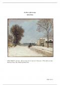 Analyse du tableau : En hiver, effet de neige d'Alfred Sisley 