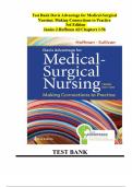 Test bank Davis Advantage for Medical-Surgical Nursing: Making Connections to Practice 3rd Edition by Hoffman PDF A