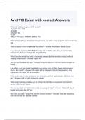 Avid 110 Exam with correct Answers