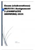 HLT3701 Assignment 2 (COMPLETE ANSWERS) 2024 ; 100% TRUSTED workings, explanations and solutions.