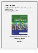 TEST BANK Sorrentino's Canadian Textbook for the Support Worker 5th Edition by Mary J. Wilk, 9780323709392 (CHAPTERS 1-47).