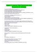 Class F License Test Questions And Answers A+ Graded