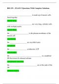 BIO 251 - EXAM 3 Questions With Complete Solutions