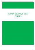 UConn Biology 1107 Final Exam 2024