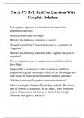 Psych 375 BYU finalCon Questions With Complete Solutions