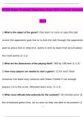 NFHS Rules football exam 2024 with 100% correct answers