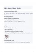 EKG Kaiser Study Guide QUESTIONS & ANSWERS 2024 ( A+ GRADED 100% VERIFIED)